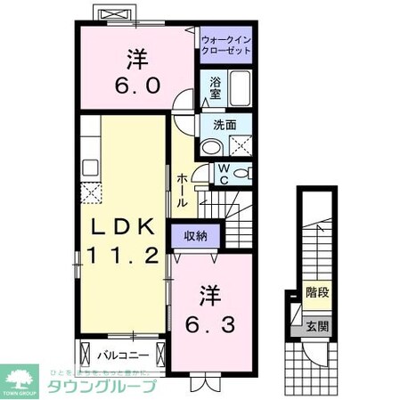 サニーヴィレッジAの物件間取画像